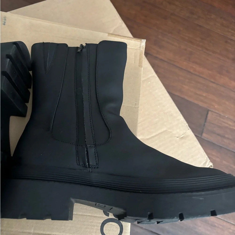 Bar III Womens Tikka Rubber Work Ankle Boots #2